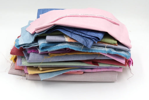 Scrap Bag 25- Tilda- Chambray - Modern Fabric Shoppe