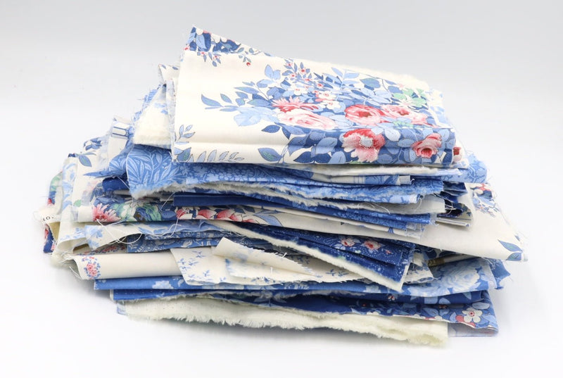 Scrap Bag 32- Tilda- Something Blue - Modern Fabric Shoppe