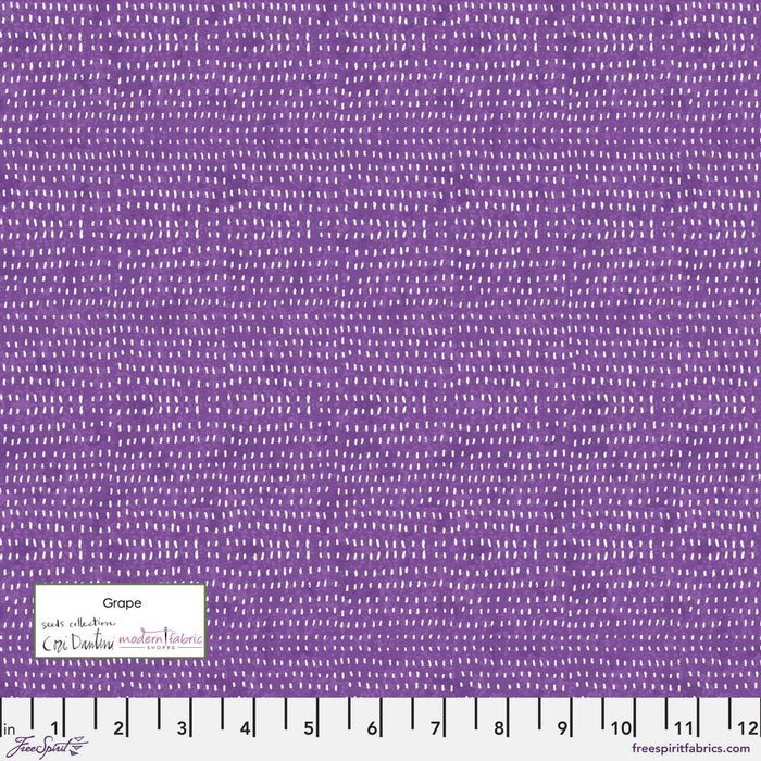 Seeds by Cori Dantini PWCD012.XGRAPE- Grape- Half Yard - Modern Fabric Shoppe