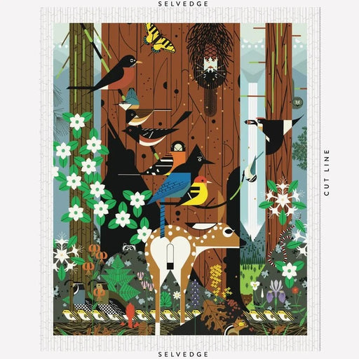 Sierra Range by Charley Harper- Sierra Range Poster Panel CH-454 Yard- August 2026 - Modern Fabric Shoppe