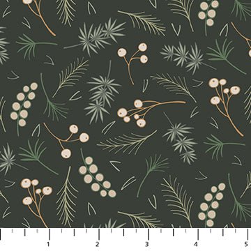 Snowfall by Pippa Shaw - Berries 91032 - 79 Forest - Half Yard - June 2025 - Modern Fabric Shoppe