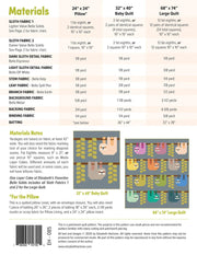 Snuggly Sloths Quilt Pattern By Elizabeth Hartman - Modern Fabric Shoppe