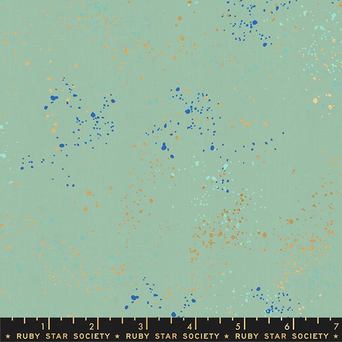 Speckled by Rashida Coleman Hale - Speckled Metallic RS 5027 84M - Frost - Half Yard - Modern Fabric Shoppe