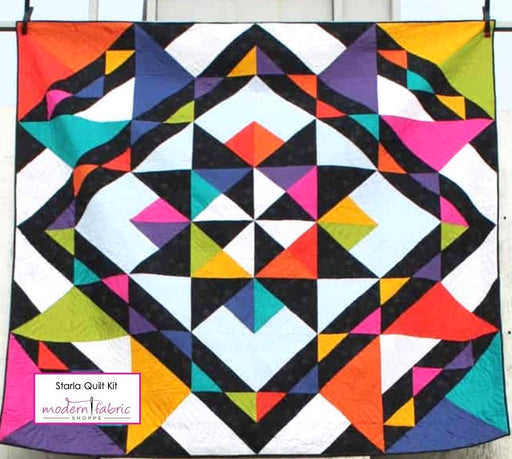 Starla Quilt Kit featuring Free Spirit Solids- Charisma Horton Pattern - Modern Fabric Shoppe