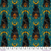 Storybook Halloween by Rachel Hauer - Aim for the Moon PWRH058.TURQUOISE - May 2023 - Modern Fabric Shoppe