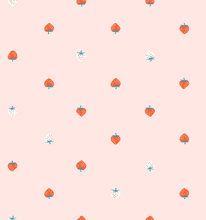 Strawberry Lawn by Kimberly Kight - Pale Pink RS3088 14LW - Half Yard - May 2025 - Modern Fabric Shoppe