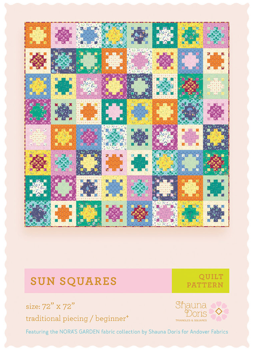 Sun Squares Quilt Pattern ONLY by Shauna Doris - Modern Fabric Shoppe