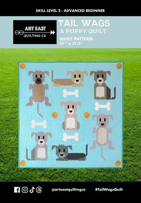 Tail Wags Quilt Pattern By Art East Quilting Co. - Modern Fabric Shoppe