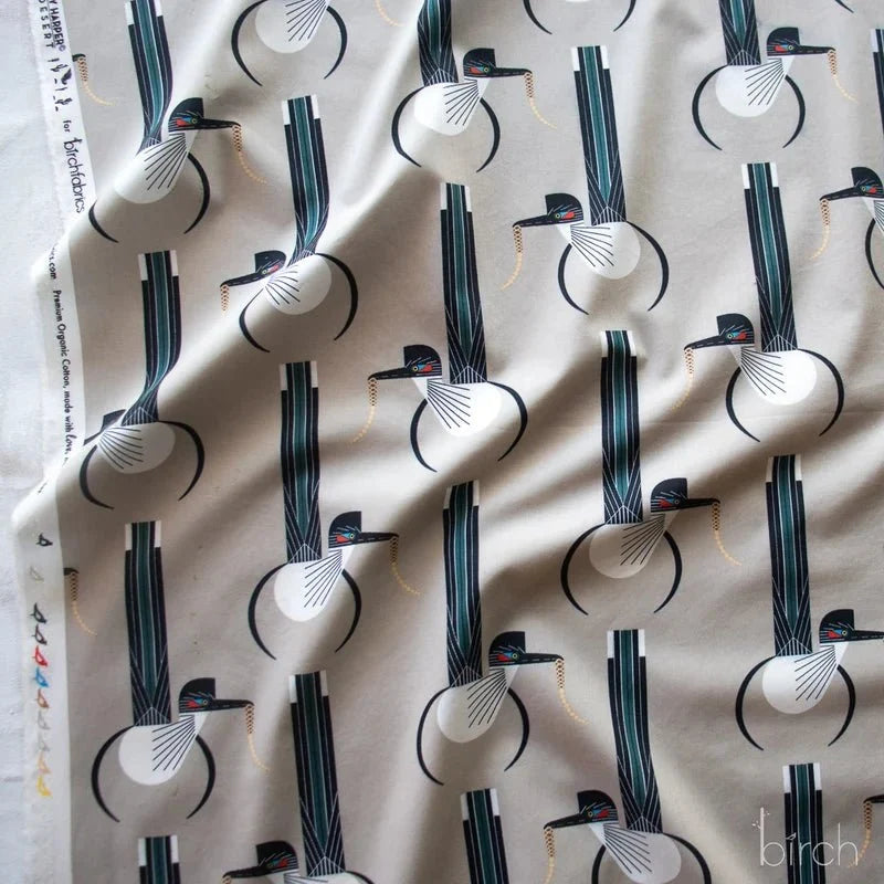 The Desert by Charley Harper- Road Runner CH-218 Half Yard- August 2026 - Modern Fabric Shoppe
