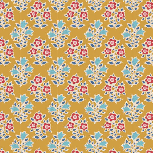 Tilda Jubilee Blenders- Farm Flowers TIL110098-Mustard- Half Yard- February 2024 - Modern Fabric Shoppe