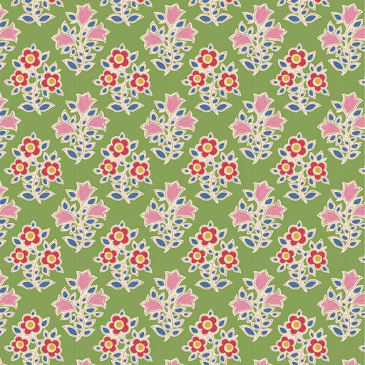 Tilda Jubilee Blenders- Farm Flowers TIL110102-Green- Half Yard- February 2024 - Modern Fabric Shoppe