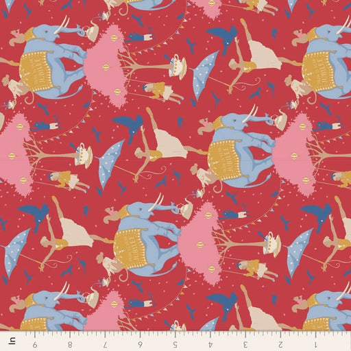 Tilda Jubilee- Circus Life TIL100543-Red- Half Yard- February 2024 - Modern Fabric Shoppe