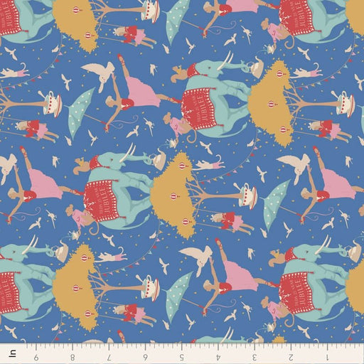 Tilda Jubilee- Circus Life TIL100553-Blue- Half Yard- February 2024 - Modern Fabric Shoppe