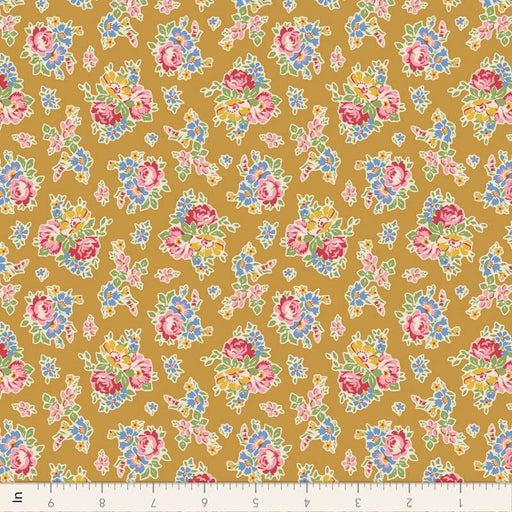 Tilda Jubilee- Sue TIL100549-Mustard- Half Yard- February 2024 - Modern Fabric Shoppe