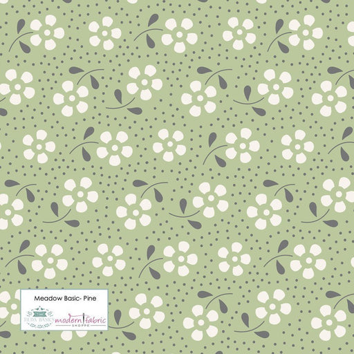 Tilda Meadow Basic- TIL130092-Pine- Half Yard - Modern Fabric Shoppe