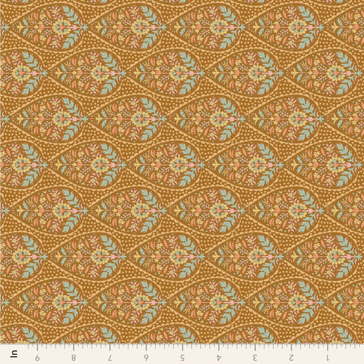 Tilda Sanctuary - Adina TIL110566 Ochre - Half Yard - October 2024 - Modern Fabric Shoppe