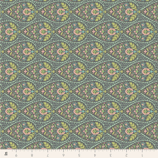 Tilda Sanctuary - Adina TIL110576 Greygreen - Half Yard - October 2024 - Modern Fabric Shoppe