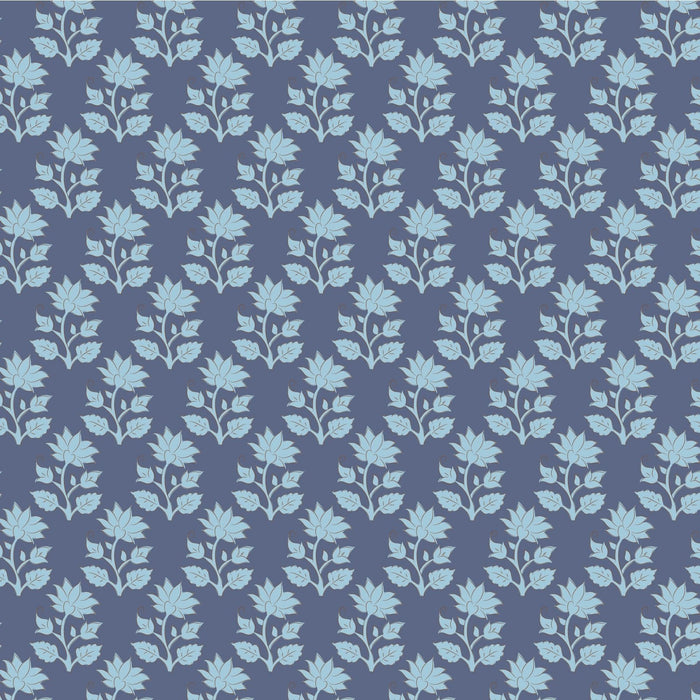 Tilda Sanctuary Blenders - Mira TIL110109 Blue - Half Yard - October 2024 - Modern Fabric Shoppe