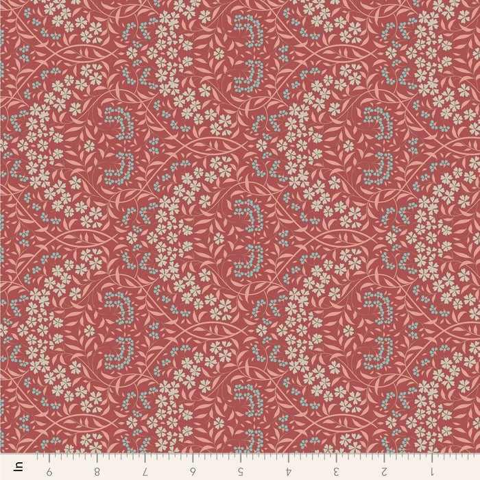 Tilda Sanctuary - Larissa TIL110565 Rhubarb - Half Yard - October 2024 - Modern Fabric Shoppe