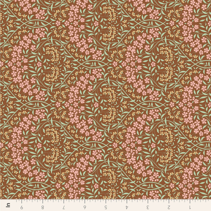 Tilda Sanctuary - Larissa TIL110570 Caramel - Half Yard - October 2024 - Modern Fabric Shoppe