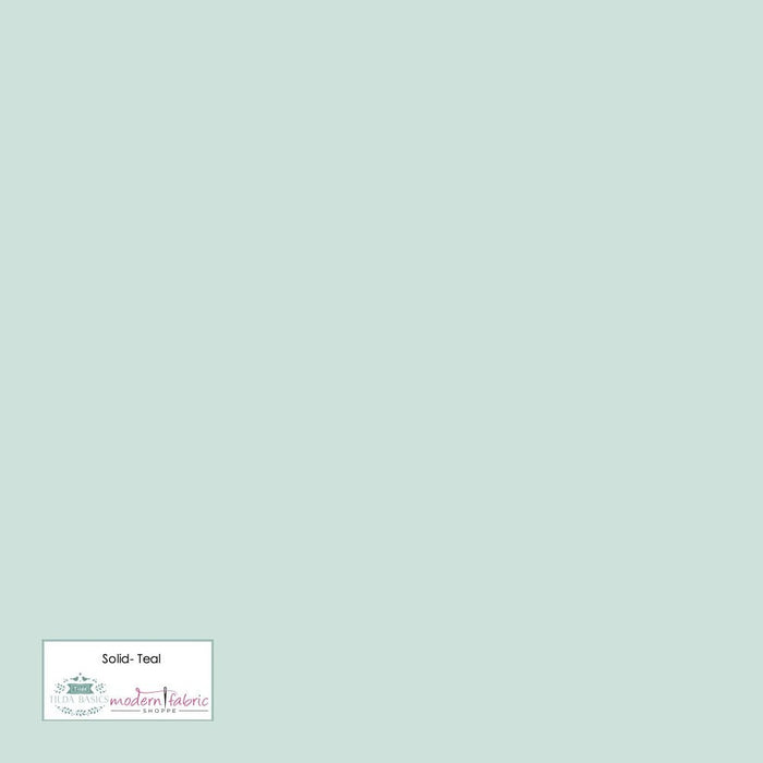 Tilda- Solid TIL120003- Soft Teal- Half Yard - Modern Fabric Shoppe