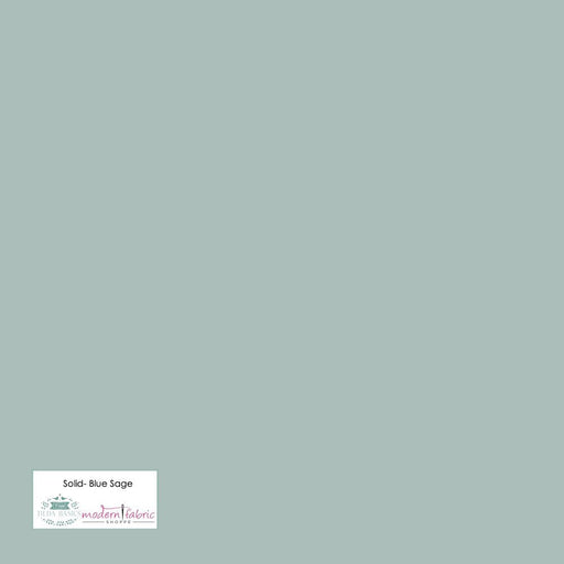 Tilda- Solid TIL120008-Blue Sage- Half Yard - Modern Fabric Shoppe