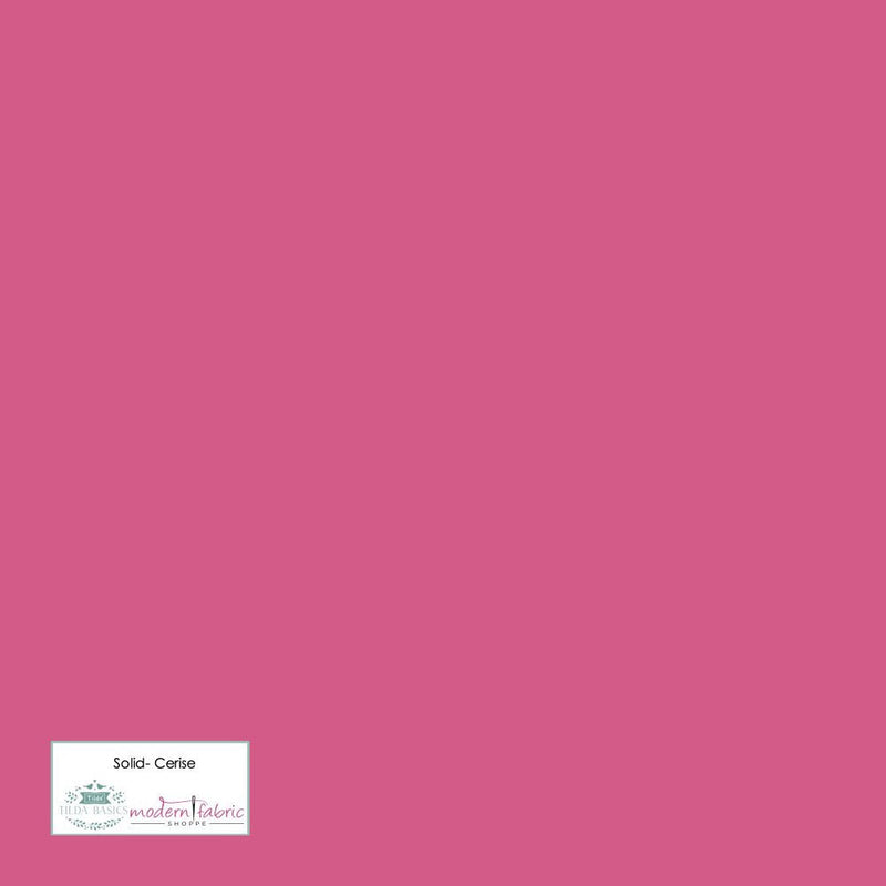 Tilda- Solid TIL120015- Cerise- Half Yard - Modern Fabric Shoppe