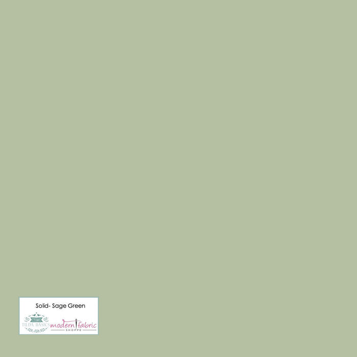 Tilda- Solid TIL120020- Sage Green- Half Yard - Modern Fabric Shoppe