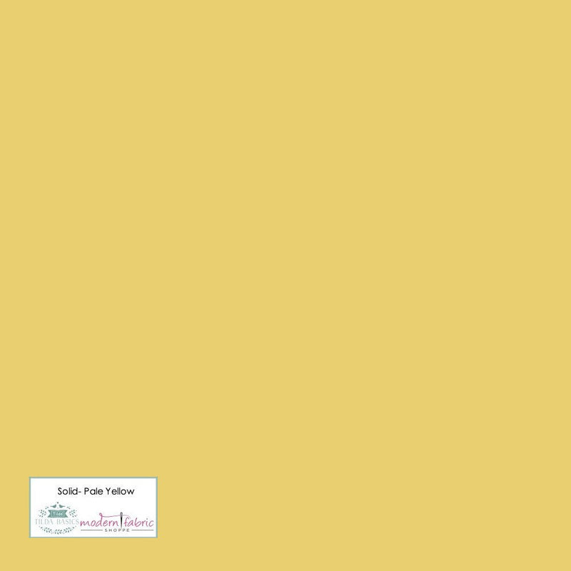 Tilda- Solid TIL120022- Pale Yellow- Half Yard - Modern Fabric Shoppe