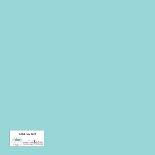 Tilda- Solid TIL120023-Sky Teal- Half Yard - Modern Fabric Shoppe