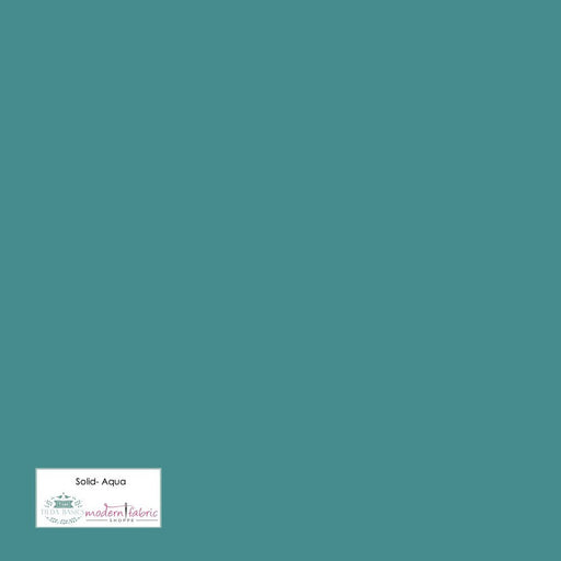 Tilda- Solid TIL120042- Aqua- Half Yard - Modern Fabric Shoppe