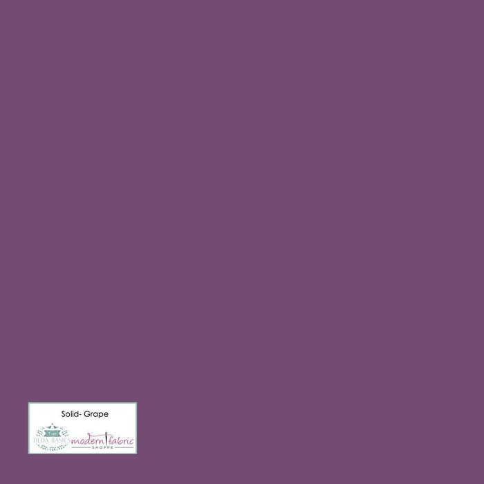 Tilda- Solid TIL120046- Grape- Half Yard - Modern Fabric Shoppe