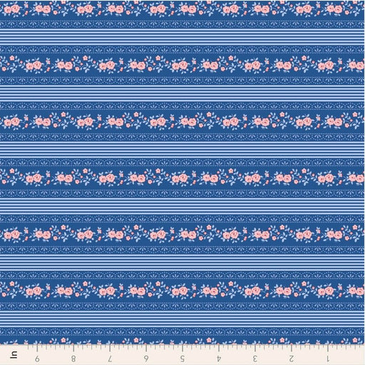 Tilda- Something Blue- Blenders Claramay TIL110167 Blue- Half Yard- June 2026 - Modern Fabric Shoppe