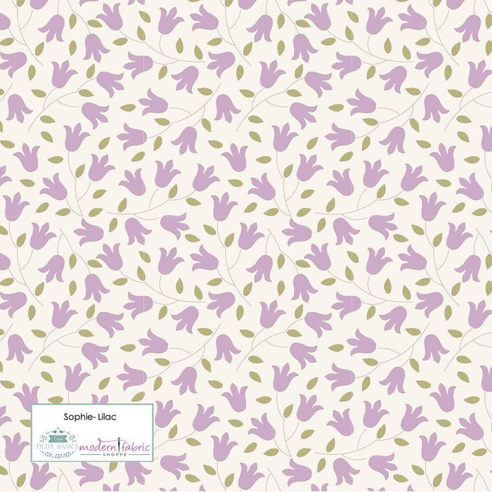 Tilda Sophie Basic TIL130095-Lilac- Half Yard - Modern Fabric Shoppe