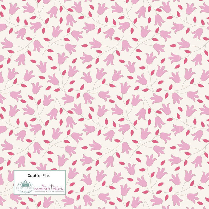 Tilda Sophie Basic TIL130096-Pink- Half Yard - Modern Fabric Shoppe