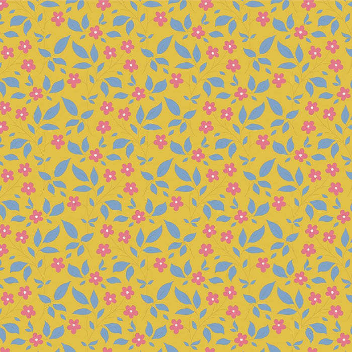 Tilda Sunday Brunch Blenders - Tipsy TIL110117 Yellow - Half Yard - February 2025 - Modern Fabric Shoppe