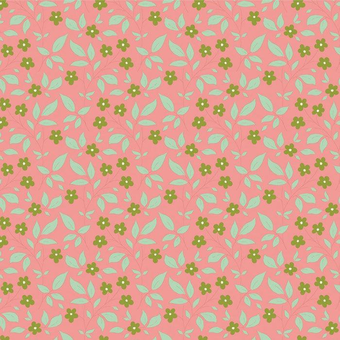 Tilda Sunday Brunch Blenders - Tipsy TIL110121 Pink - Half Yard - February 2025 - Modern Fabric Shoppe