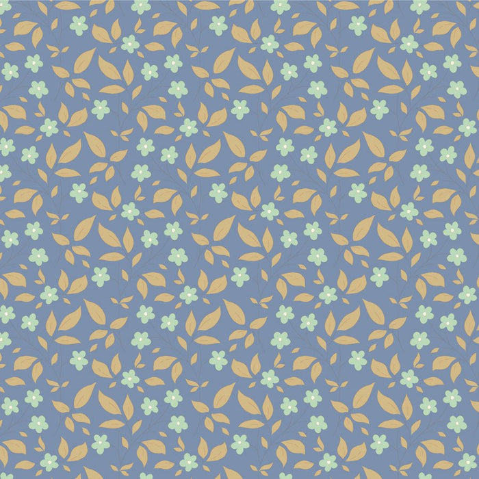 Tilda Sunday Brunch Blenders - Tipsy TIL110123 Blue - Half Yard - February 2025 - Modern Fabric Shoppe