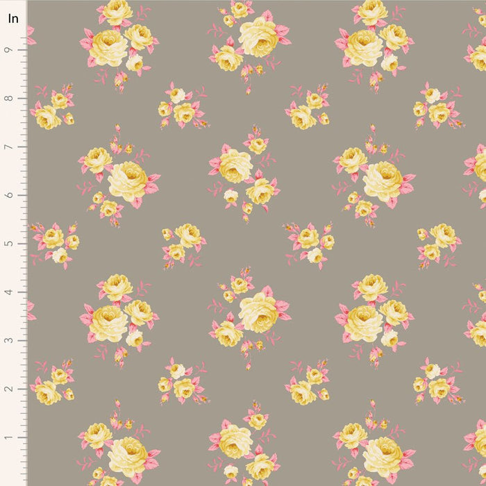 Tilda Sunday Brunch - Mille TIL110589 Grey - Half Yard - February 2025 - Modern Fabric Shoppe