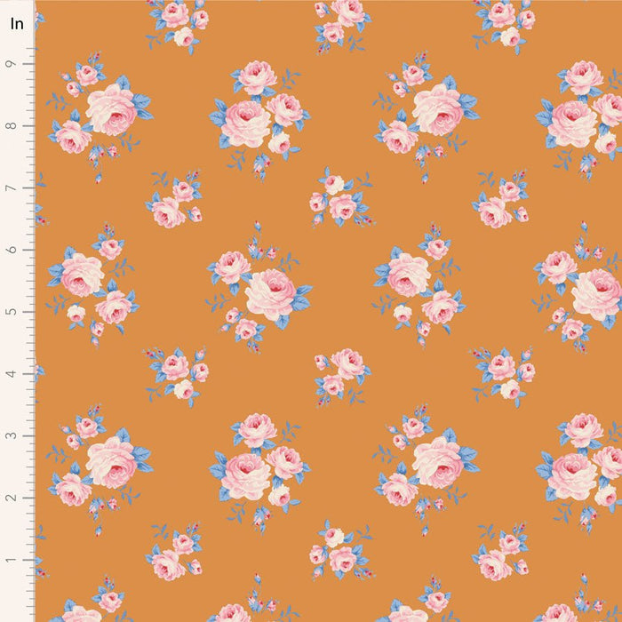 Tilda Sunday Brunch - Mille TIL110592 Ginger - Half Yard - February 2025 - Modern Fabric Shoppe