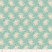 Tilda Sunday Brunch - White Flowers TIL110581 Teal - Half Yard - February 2025 - Modern Fabric Shoppe