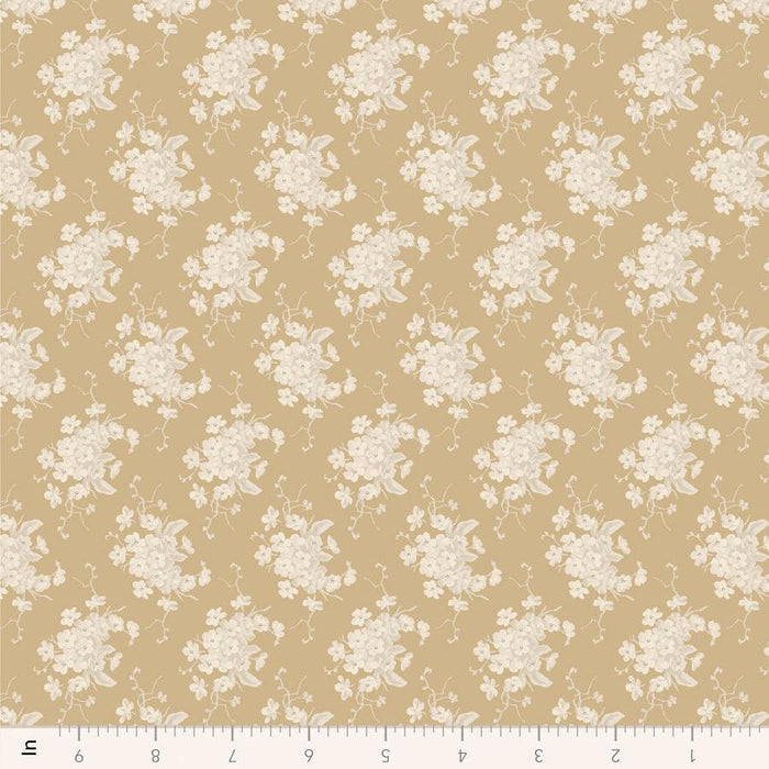 Tilda Sunday Brunch - White Flowers TIL110600 Sand - Half Yard - February 2025 - Modern Fabric Shoppe