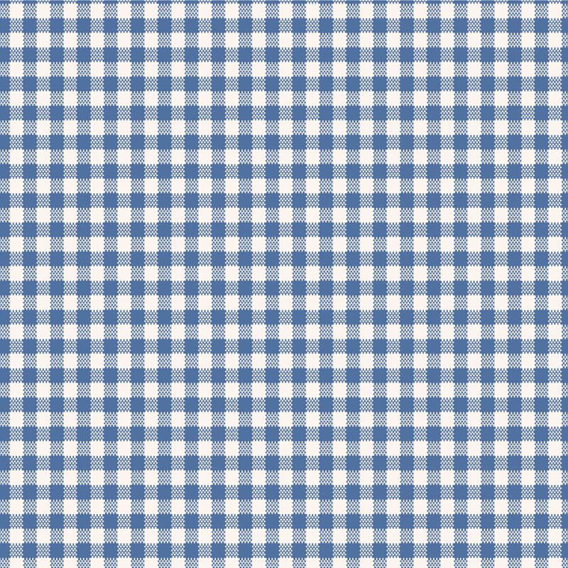Tilda Woven Widebacks 108" Width- Gingham TIL150016-V15-Blue- Half Yard- October 2026 - Modern Fabric Shoppe