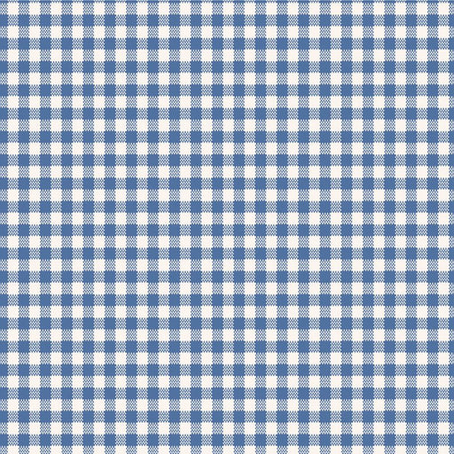 Tilda Woven Widebacks 108" Width- Gingham TIL150016-V15-Blue- Half Yard- October 2026 - Modern Fabric Shoppe