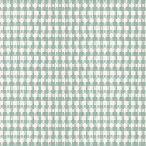 Tilda Woven Widebacks 108" Width- Gingham TIL150017-V15-Duckegg- Half Yard- October 2026 - Modern Fabric Shoppe