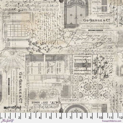 Tim Holtz - Eclectic Elements Palette - Halloween Remnants PWTH311.HALLOWEEN - Half Yard - May 2025 - Modern Fabric Shoppe