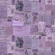 Tim Holtz - Eclectic Elements Palette - Purple Ephemera PWTH305.PURPLE - Half Yard - July 2025 - Modern Fabric Shoppe