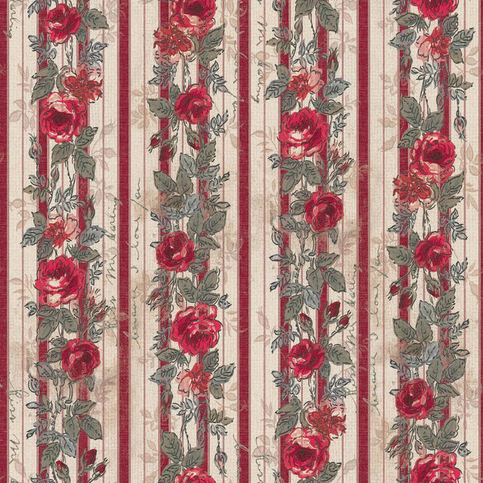 Tim Holtz - Eclectic Elements Palette - Red Wallpaper PWTH227.RED - Half Yard - November 2024 - Modern Fabric Shoppe