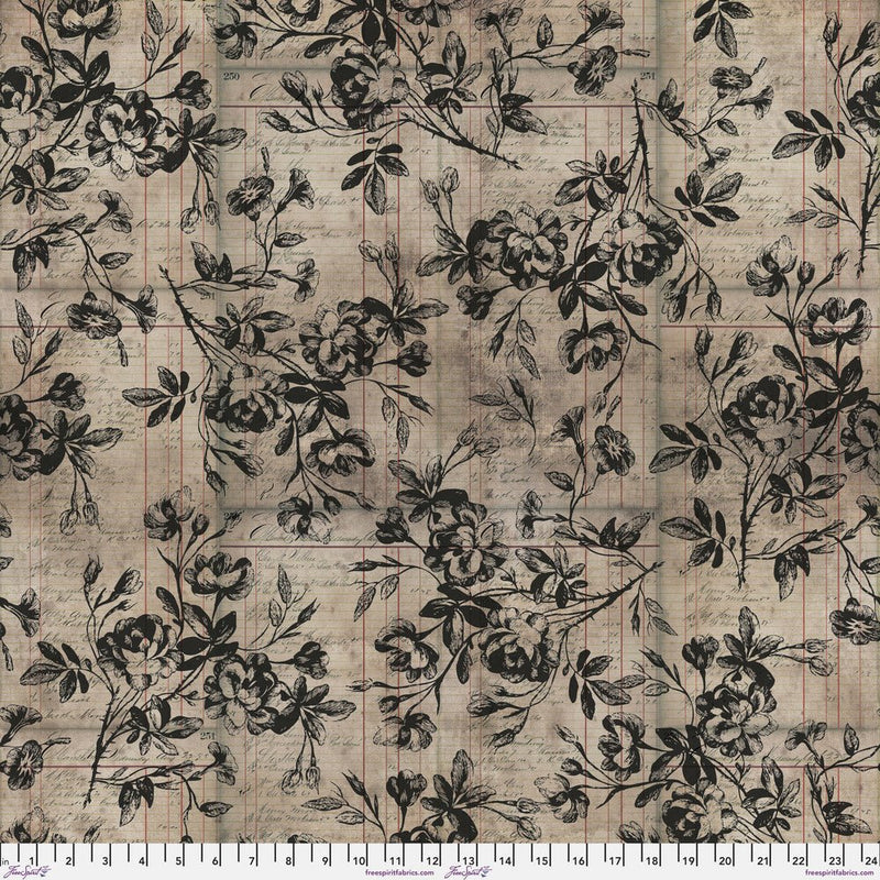 Tim Holtz - Electric Elements - Beloved PWTH149.NEUTRAL - Half Yard - Modern Fabric Shoppe