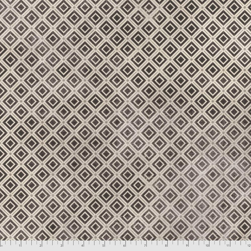 Tim Holtz - Electric Elements - Diamonds PWTH030.CHARCOAL - Half Yard - Modern Fabric Shoppe